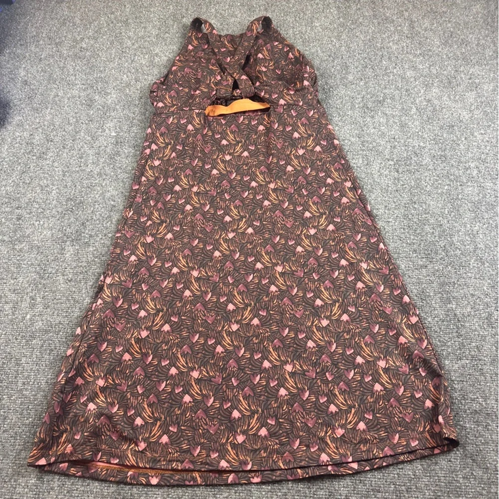 PATAGONIA Women’s Magnolia Spring Dress Block Party: Fertile Brown size: Small - Picture 2 of 10